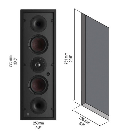 Dali Phantom M-250 - Głośnik instalacyjny ścienny