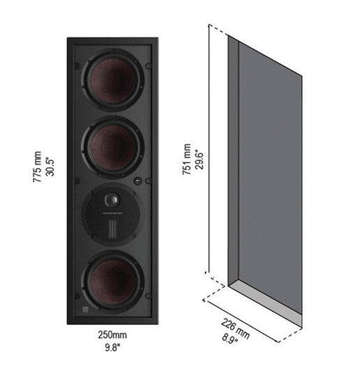 Dali Phantom M-375 - Głośnik instalacyjny ścienny