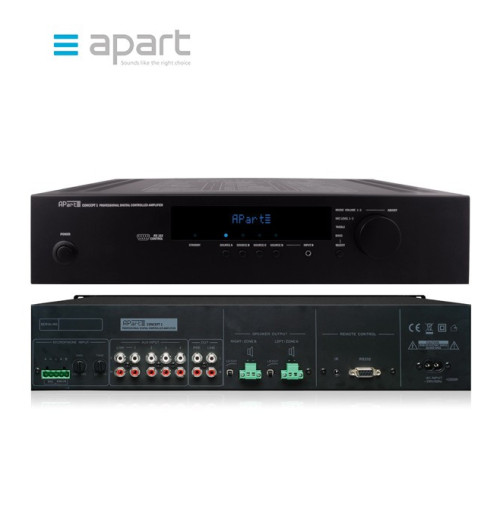 Zestaw nagłośnienowy APART AUDIO SHOPSETI - 4x CM4 + 2x CMSUB8 + wzmacniacz Concept1