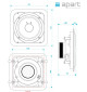 Szerokopasmowy głośnik ścienny/sufitowy do zabudowy APART CMS508
