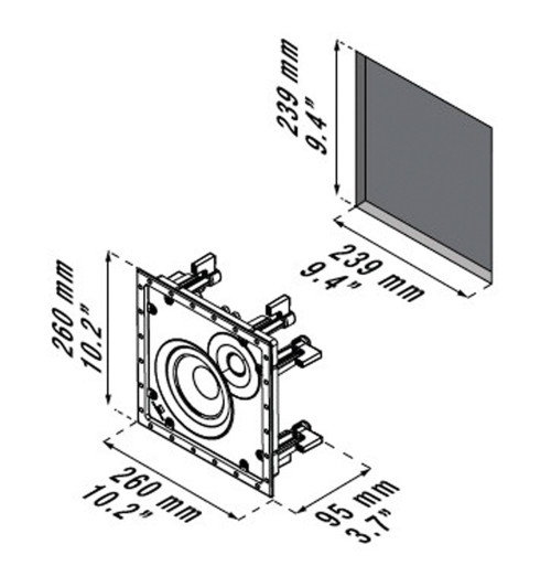 Dali Phantom H-50 - Głośnik instalacyjny ścienny / sufitowy