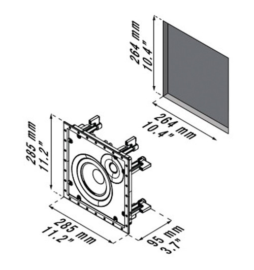 Dali Phantom H-60 - Głośnik instalacyjny ścienny / sufitowy