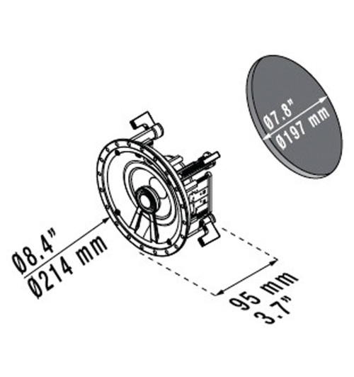 Głośnik instalacyjny ścienny / sufitowy Dali Phantom E-50 | Okazje w AVstore.pl