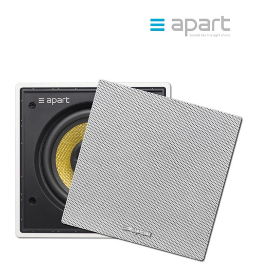 Dwudrożny głośnik kwadratowy Hi-End ścienny/sufitowy do zabudowy APART CMSQ108