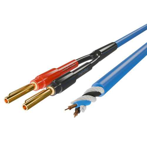 Melodika SBSC1535 Sky Blue - Komplet konfekcjonowanych kabli głośnikowych 2x1,5mm2 OFC 4N z Solid Grip 2x 3,5m