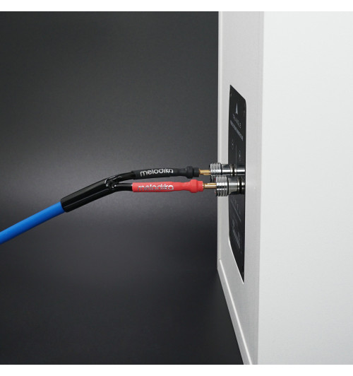 Melodika SBSC1515 Sky Blue - Komplet konfekcjonowanych kabli głośnikowych 2x1,5mm2 OFC 4N z Solid Grip 2x 1,5m