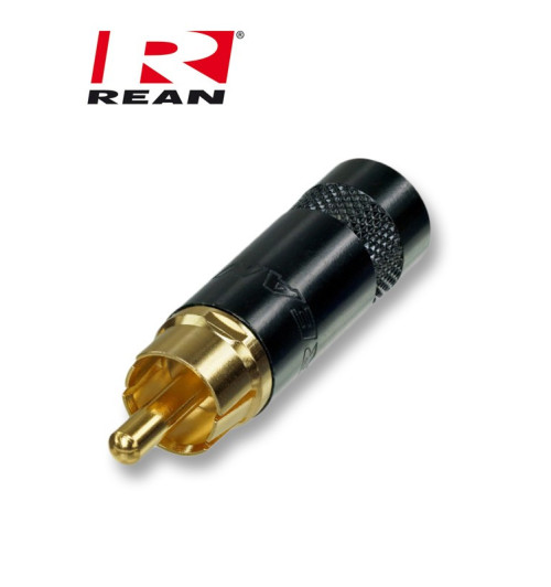 Pozłacany wtyk RCA REAN / Neutrik NYS 352BG