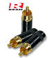 Pozłacany wtyk RCA REAN / Neutrik NYS 352BG