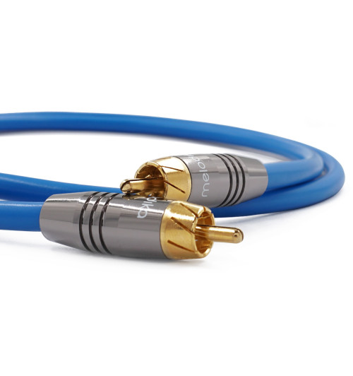 Melodika SBCX200 Sky Blue - Kabel koncentryczny (Coaxial) interkonekt RCA - RCA 20m