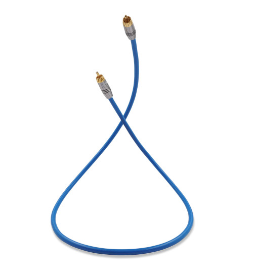 Melodika SBCX80 Sky Blue - Kabel koncentryczny (Coaxial) interkonekt RCA - RCA 8m