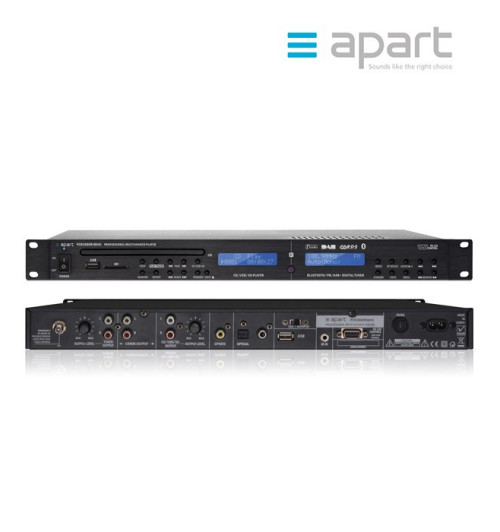 Biamp PCR3000RMKIII - odtwarzacz CD/DVD/MP3/SD/USB/BT/FM