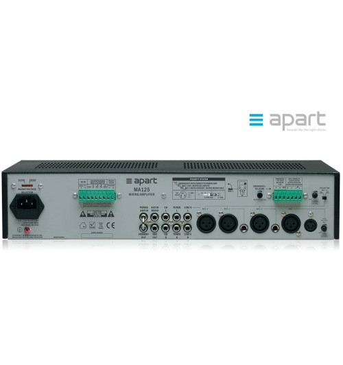 Wzmacniacz miksujący 100V APART Audio MA125
