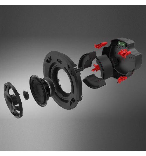 Klipsch PIC-525-T-SC Pro In-Ceiling - Zestaw profesjonalnych głośników instalacyjnych sufitowych - 2 sztuki