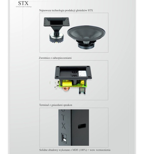 Kolumny głośnikowe STX PA-1000-4-FR (2 sztuki)
