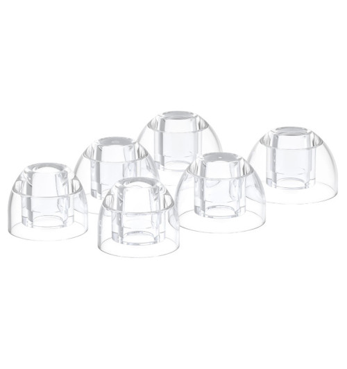 FiiO HS20 Eartips Clear - Zestaw silikonowych końcówek / nakładek do słuchawek dokanałowych