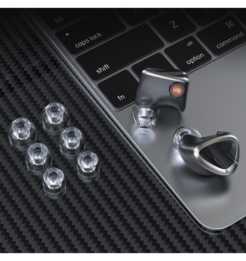 FiiO HS20 Eartips Clear - Zestaw silikonowych końcówek / nakładek do słuchawek dokanałowych