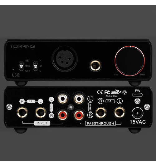 Topping L50 - Biurkowy wzmacniacz słuchawkowy NFCA Hi-Res