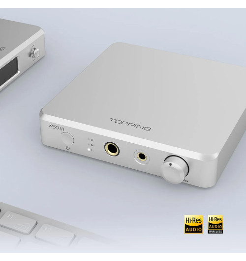 Topping A50 III - Biurkowy wzmacniacz słuchawkowy NFCA Hi-Res