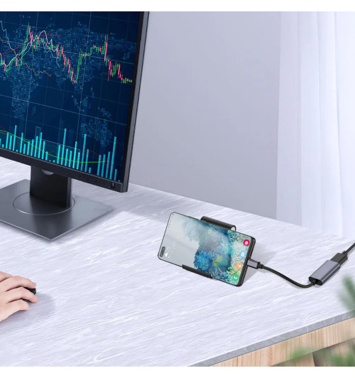 Konwerter adapter USB 3.1 typ C do HDMI 4K - WireWay WW410214