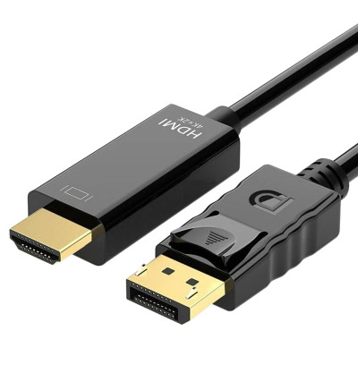 Kabel DisplayPort 1.1a / 1.2 do HDMI 4K UHD WireWay WW342118 1.8m