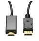 Kabel DisplayPort 1.1a / 1.2 do HDMI 4K UHD WireWay WW342118 1.8m