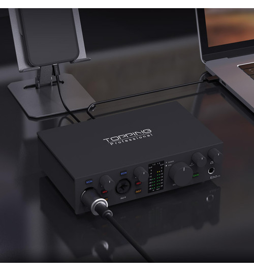 Topping E2x2 OTG - Profesjonalny interfejs USB Audio