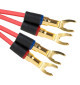 Van den Hul The Twin Red Spades - Komplet konfekcjonowanych kabli głośnikowych OFC AWG 16 - 2 x 2m