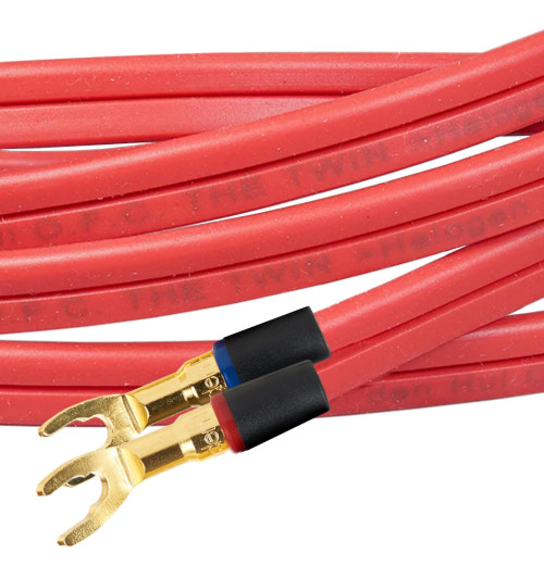 Van den Hul The Twin Red Spades - Komplet konfekcjonowanych kabli głośnikowych OFC AWG 16 - 2 x 3m