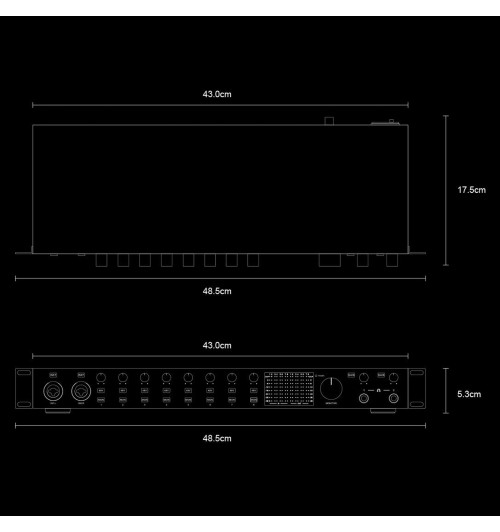Topping E8x8 Pre - Profesjonalny studyjny interfejs USB audio