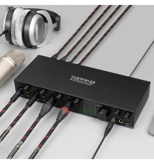 Topping E4x4 Pre - Profesjonalny studyjny interfejs USB audio