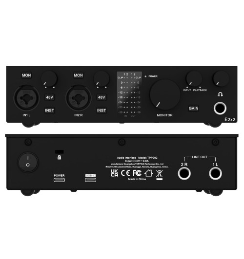 Topping E2x2 - Profesjonalny interfejs USB audio