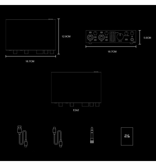 Topping E2x2 - Profesjonalny interfejs USB audio