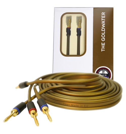 Van den Hul The Goldwater Bananas - Komplet konfekcjonowanych kabli głośnikowych MC OFC 2x1.97mm2 - 2 x 2,5m