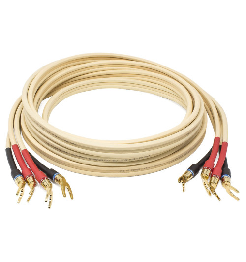 Van den Hul The CS-122 Hybrid Spades - Komplet konfekcjonowanych kabli głośnikowych MC OFC 2x2.96mm2 - 2 x 2,5m