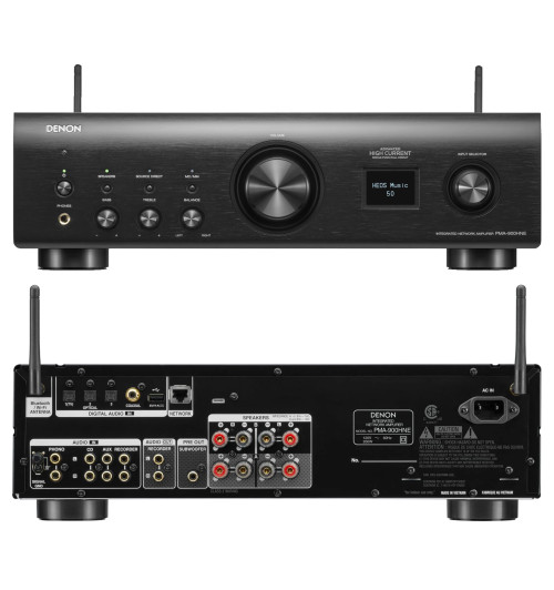 Denon PMA-900HNE - Wzmacniacz zintegrowany stereo Hi-Fi z Wi-Fi, Bluetooth i AirPlay2