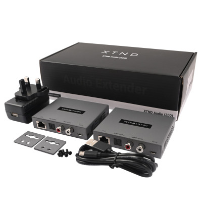 HDAnywhere XTND Audio (300) - Ekstender skrętkowy / przedłużacz sygnału Audio do 300m