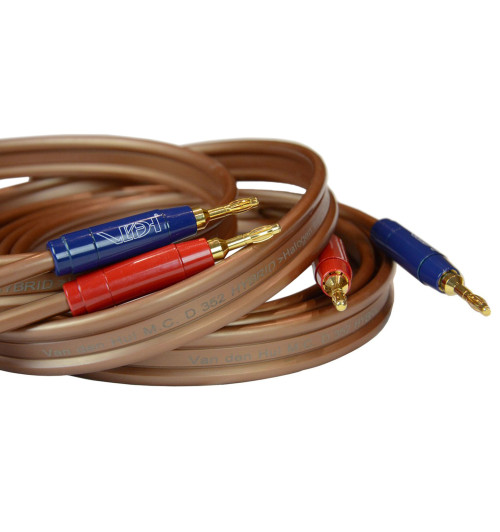 Van den Hul The D-352 Hybrid Bananas - Komplet konfekcjonowanych kabli głośnikowych MC OFC 2x5.23mm2 - 2 x 2,5m