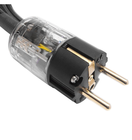 Tomanek Power Cable TPC Gold-Black - Przewód zasilający / sieciowy 230V 16A Schuko - IEC