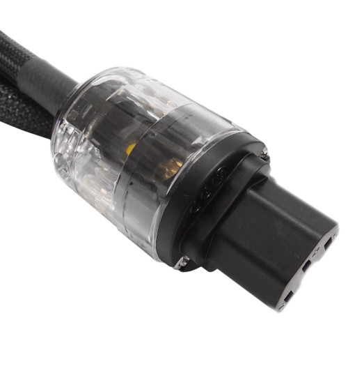 Tomanek Power Cable TPC Gold-Black - Przewód zasilający / sieciowy 230V 16A Schuko - IEC