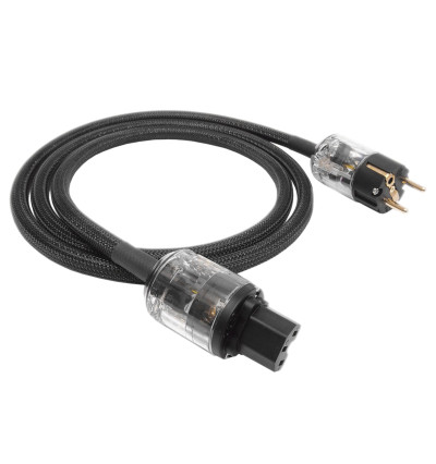 Tomanek Power Cable TPC Gold-Black - Przewód zasilający / sieciowy 230V 16A Schuko - IEC