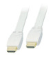 Lindy CROMO 2m Kabel HDMI 2.0 biały płaski