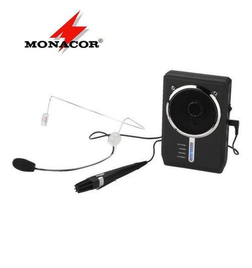 MONACOR WAP-7D - przenośny wzmacniacz głosu z mikrofonem