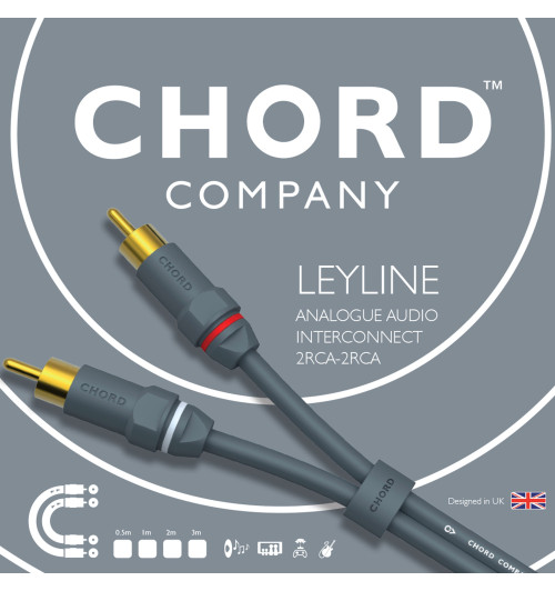Chord Leyline Analogue Audio Interconnect 2RCA-2RCA - Kabel interkonekt stereo RCA 0,5m
