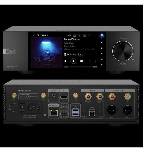 EverSolo DMP-A6 Gen 2 - Zbalansowany odtwarzacz sieciowy / streamer audio Hi-Res z Bluetooth 5.0