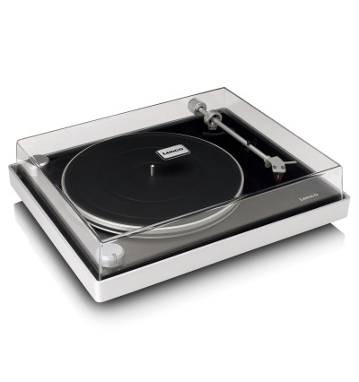 Lenco L-455BK - Gramofon z przedwzmacniaczem i USB + wkładka MM Ortofon 2M Red