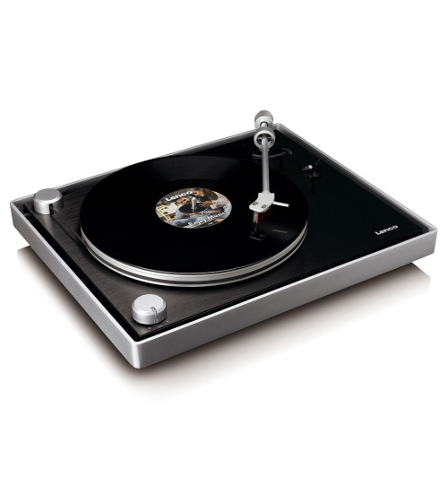 Lenco L-455BK - Gramofon z przedwzmacniaczem i USB + wkładka MM Ortofon 2M Red