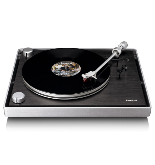 Lenco L-455BK - Gramofon z przedwzmacniaczem i USB + wkładka MM Ortofon 2M Red