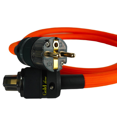 Taga Harmony GTPC-TS Gold Line - Kabel zasilający Schuko - IEC C13