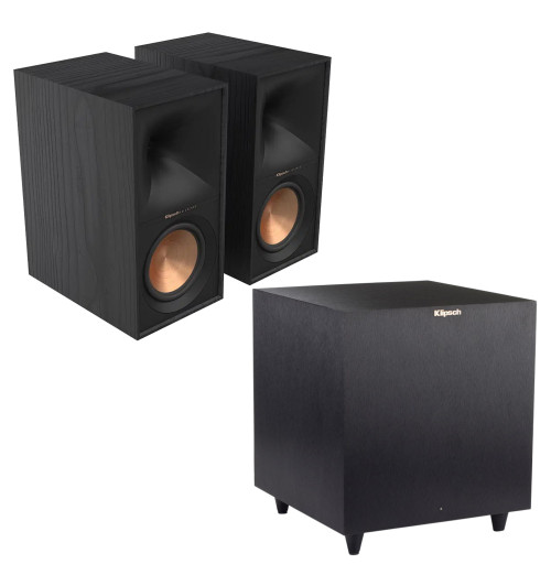 Zestaw: subwoofer aktywny Klipsch R-8SW + kolumny podstawkowe Klipsch R-60M