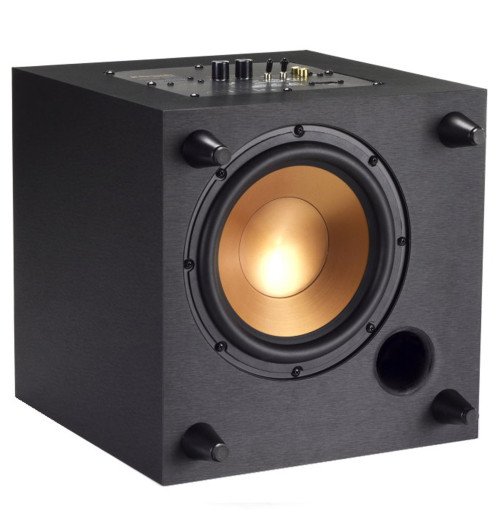 Zestaw: subwoofer aktywny Klipsch R-8SW + kolumny podstawkowe Klipsch R-40M